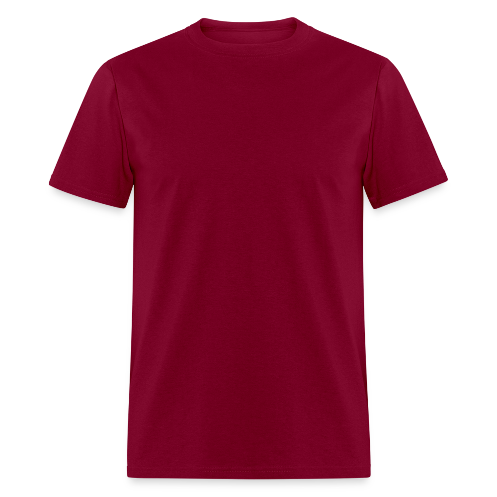 Basic Tee - S, M, L (Men's T-Shirt) - burgundy