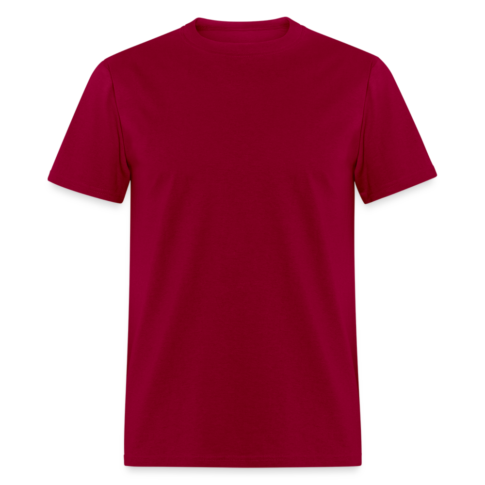 Basic Tee - S, M, L (Men's T-Shirt) - dark red