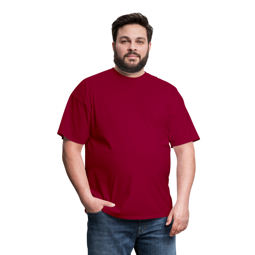 Basic Tee - 4XL-6XL (Men's T-Shirt) - dark red