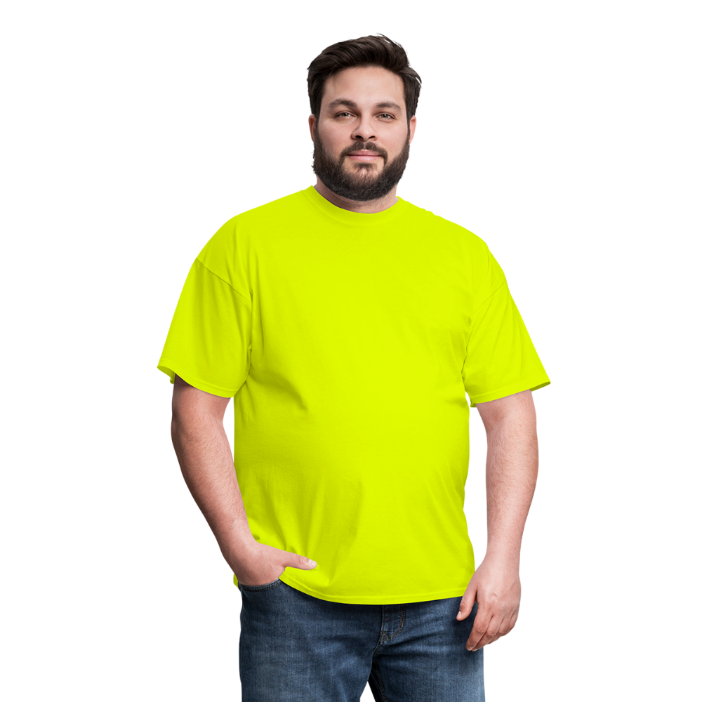 Basic Tee - 4XL-6XL (Men's T-Shirt) - safety green