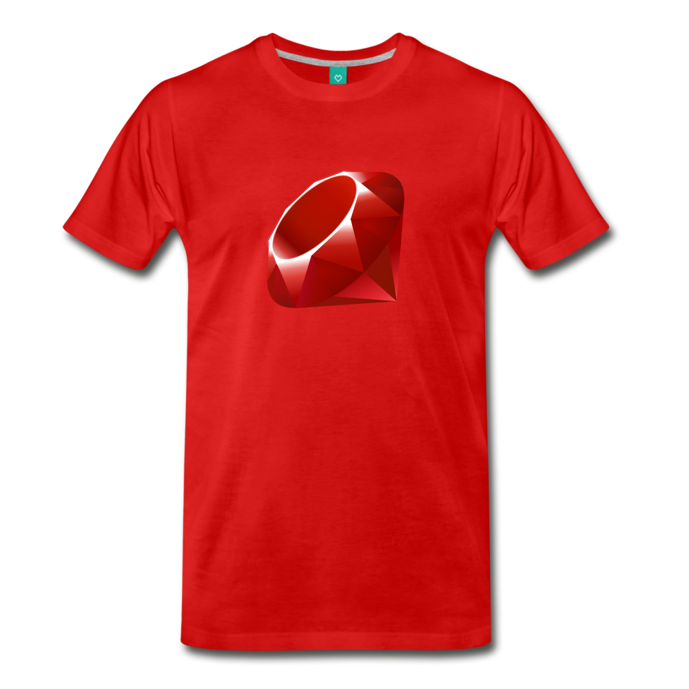 Ruby Logo (Men's Premium T-Shirt) - red