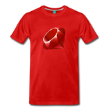 Ruby Logo (Men's Premium T-Shirt) - red
