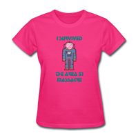 Area 51 Survivor (Women's T-Shirt) - fuchsia