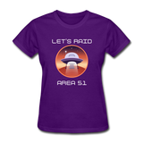 Let's Raid Area 51 (Women's T-Shirt) - purple