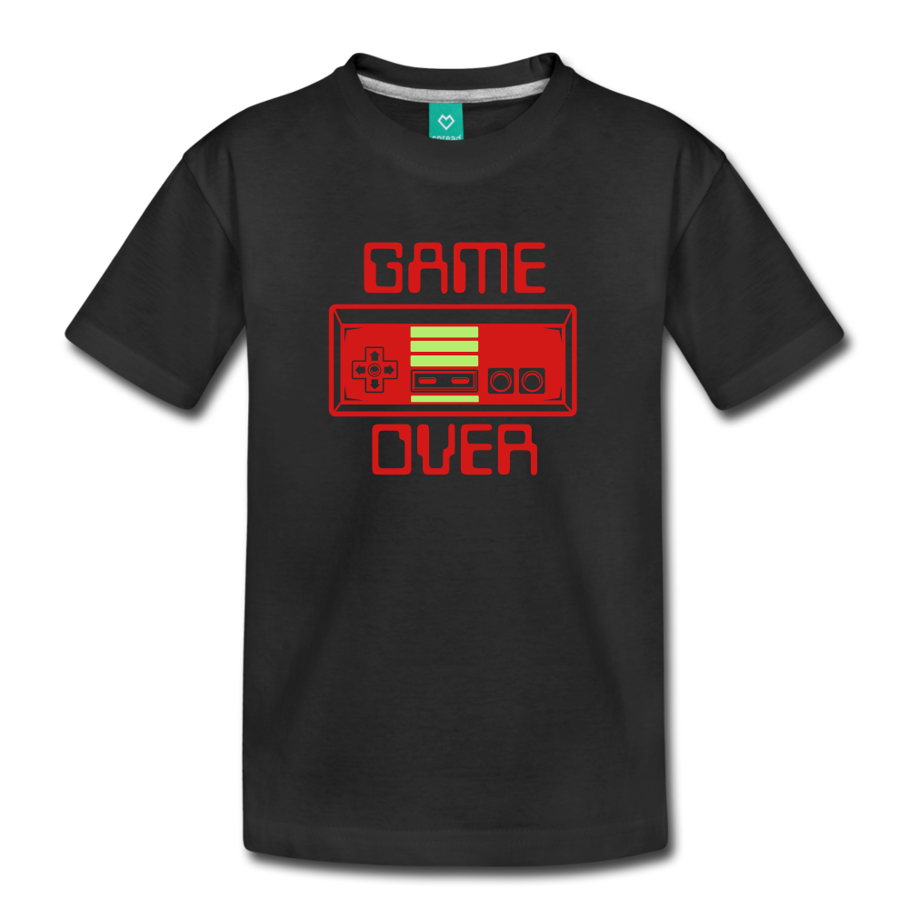 Game Over (Kids' Premium T-Shirt) - black