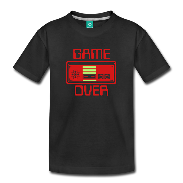 Game Over (Kids' Premium T-Shirt) - black
