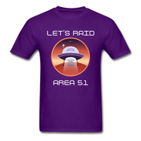 Let's Raid Area 51 (Men's T-Shirt) - purple