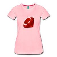 Ruby Logo (Women’s Premium T-Shirt) - pink