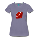 Ruby Logo (Women’s Premium T-Shirt) - washed violet