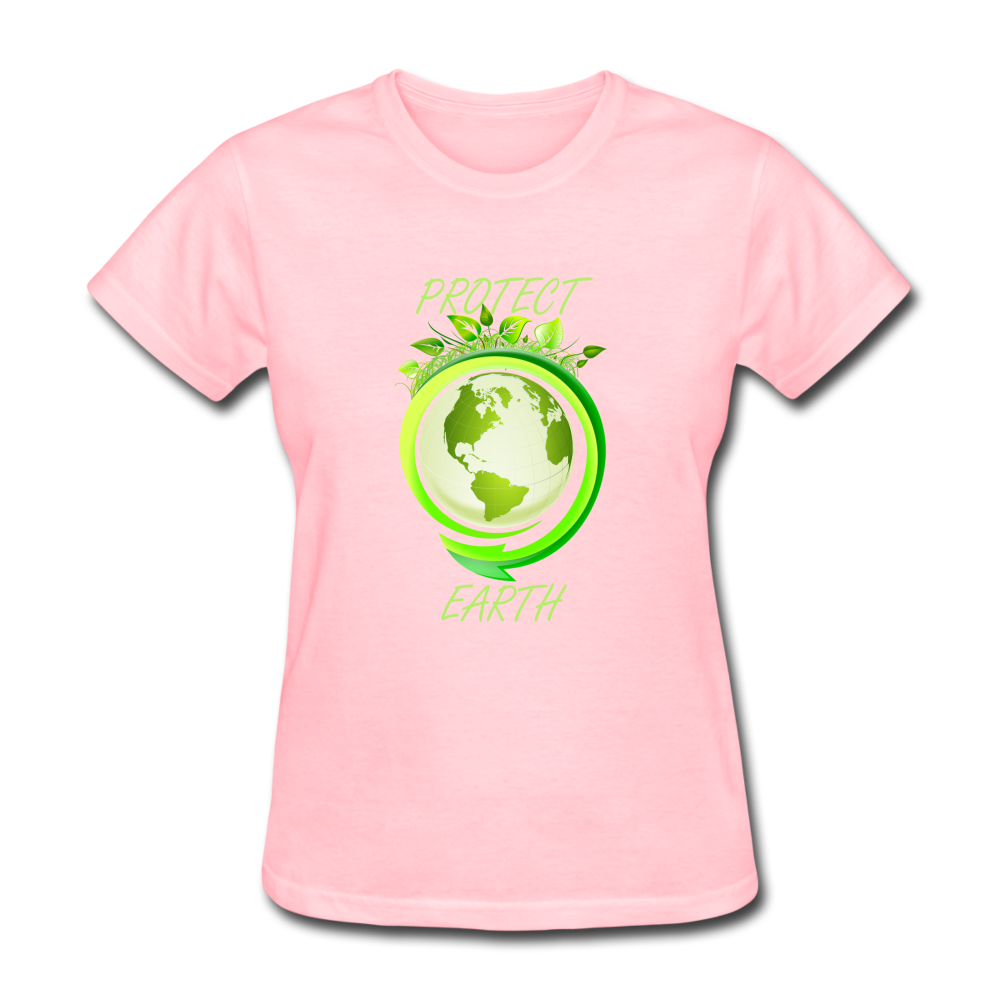 Protect the Earth (Women's T-Shirt) - pink