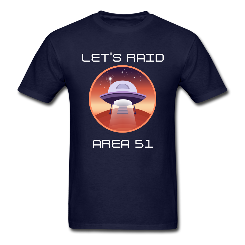 Let's Raid Area 51 (Men's T-Shirt) - navy