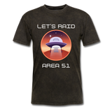 Let's Raid Area 51 (Men's T-Shirt) - mineral black