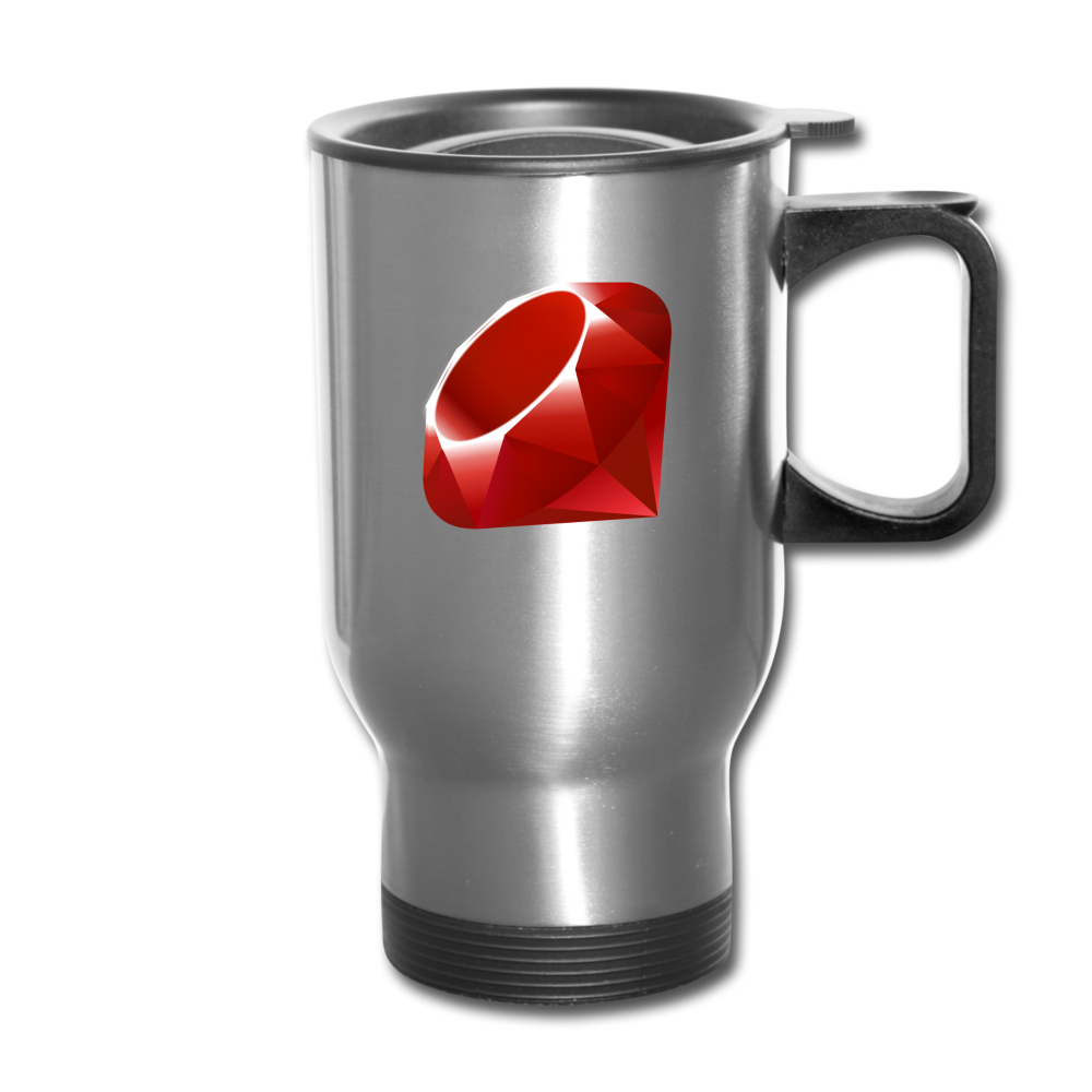 Ruby Logo (Travel Mug) - silver