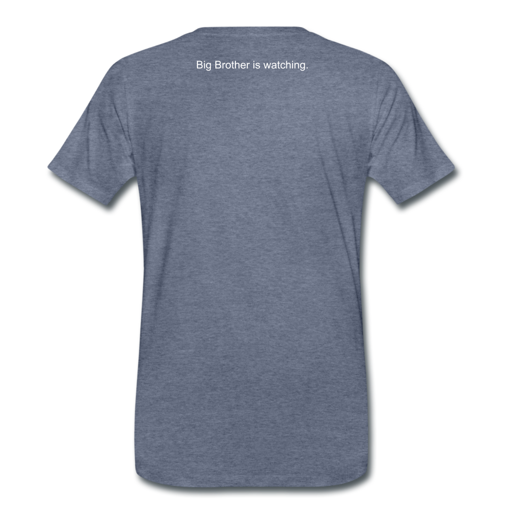 2 + 2 = 5 (Men's Premium T-Shirt) - heather blue