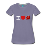 I Heart Ruby (Women’s Premium T-Shirt) - washed violet