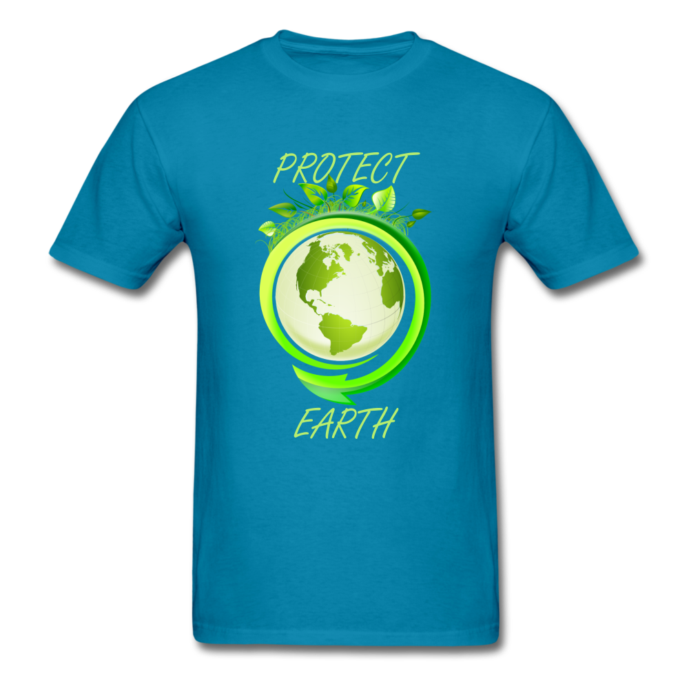 Protect the Earth (Men's T-Shirt) - turquoise
