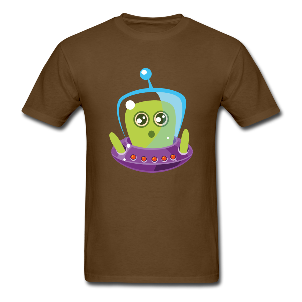 Cute Alien (Men's T-Shirt) - brown