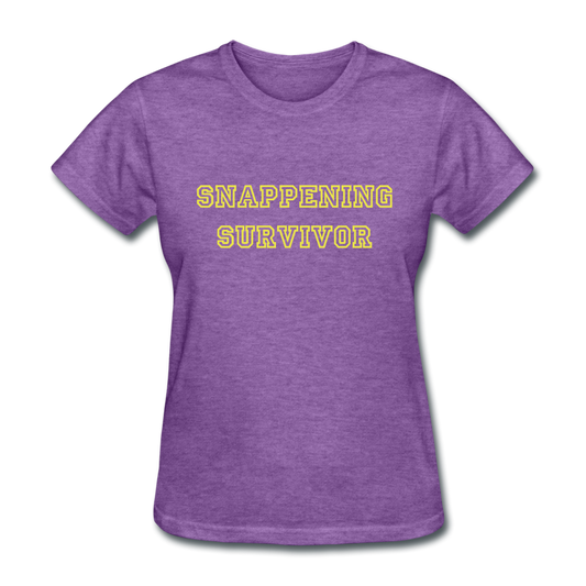 Snappening Survivor (Women's T-Shirt) - purple heather