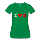 I Heart Ruby (Women’s Premium T-Shirt) - kelly green