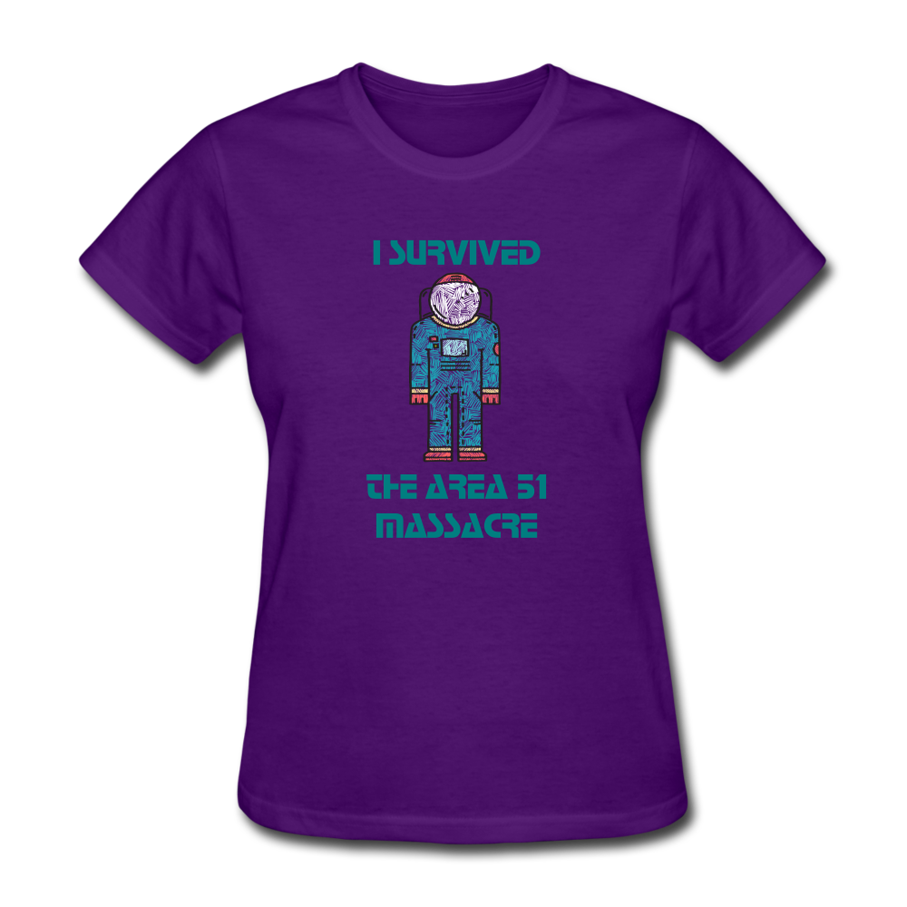 Area 51 Survivor (Women's T-Shirt) - purple