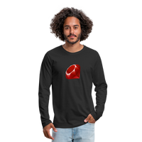 Ruby Logo (Men's Premium Long Sleeve T-Shirt) - black