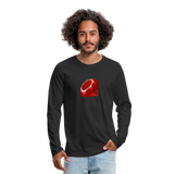 Ruby Logo (Men's Premium Long Sleeve T-Shirt) - black