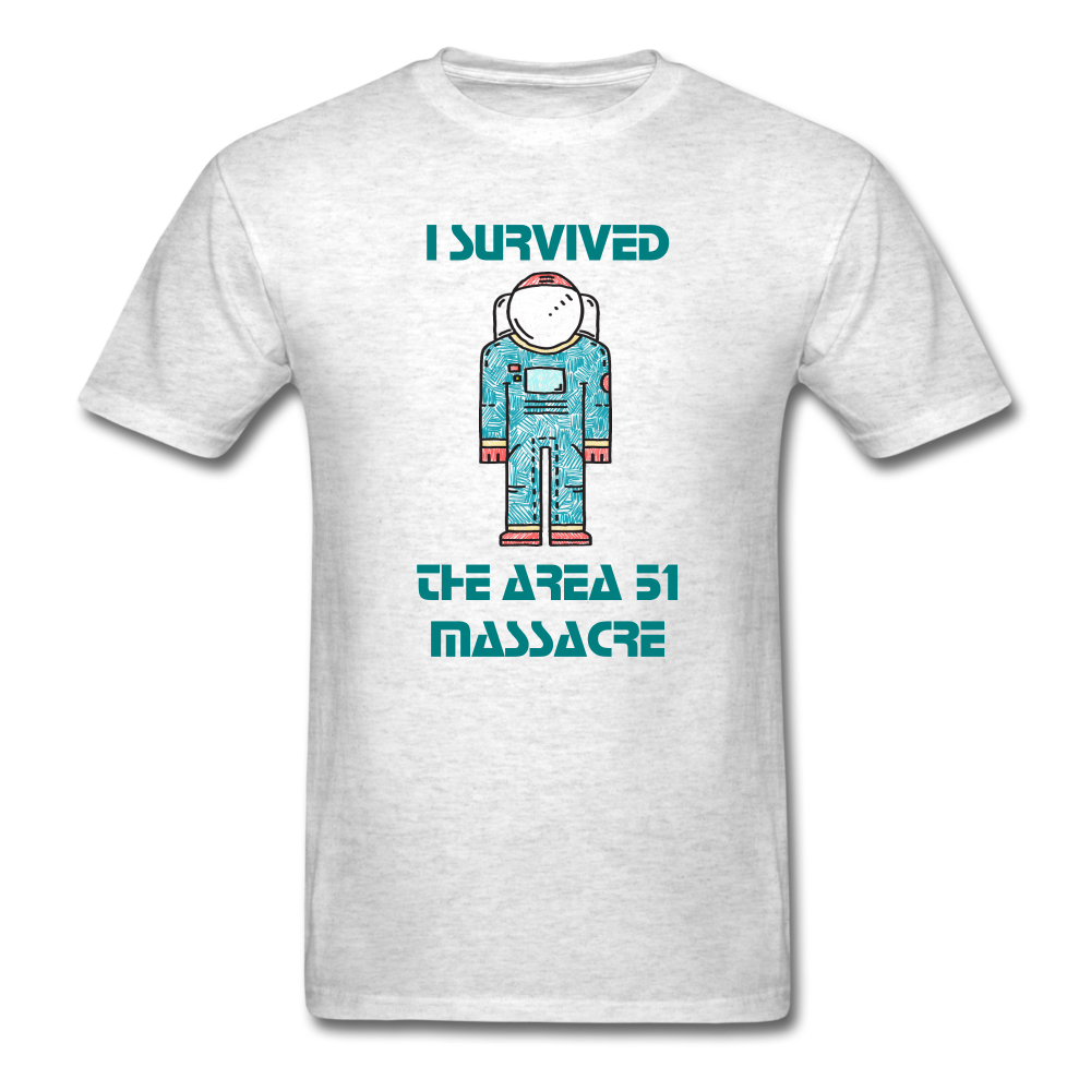 Area 51 Survivor (Men's T-Shirt) - light heather grey