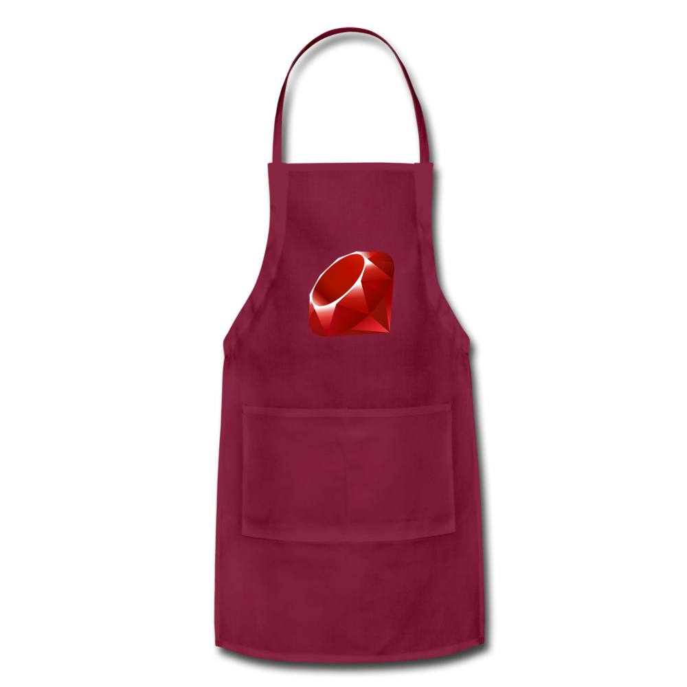 Ruby Logo (Adjustable Apron) - burgundy