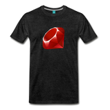 Ruby Logo (Men's Premium T-Shirt) - charcoal gray
