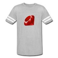 Ruby Logo (Vintage Sport T-Shirt) - heather gray/white