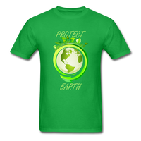 Protect the Earth (Men's T-Shirt) - bright green