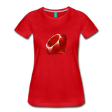 Ruby Logo (Women’s Premium T-Shirt) - red