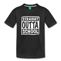 Straight Outta School (Kids' Premium T-Shirt) - black