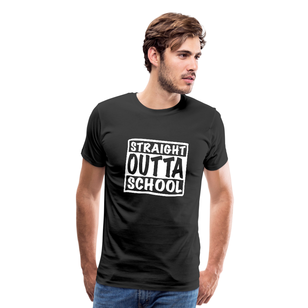 Straight Outta School (Men's Premium T-Shirt) - black