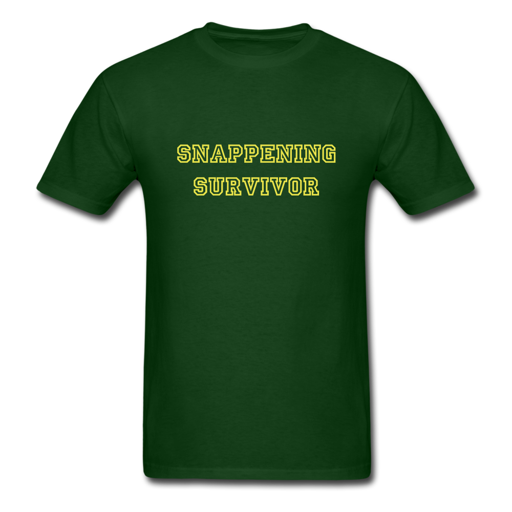 Snappening Survivor (Men's T-Shirt) - forest green