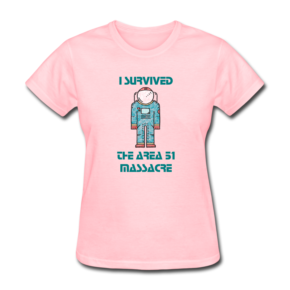 Area 51 Survivor (Women's T-Shirt) - pink