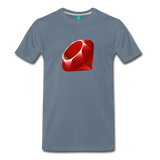 Ruby Logo (Men's Premium T-Shirt) - steel blue