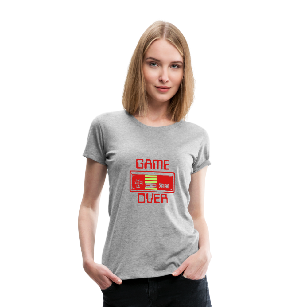 Game Over (Women’s Premium T-Shirt) - heather gray