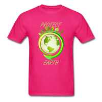 Protect the Earth (Men's T-Shirt) - fuchsia