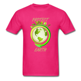 Protect the Earth (Men's T-Shirt) - fuchsia