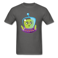 Cute Alien (Men's T-Shirt) - charcoal