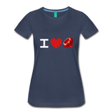I Heart Ruby (Women’s Premium T-Shirt) - navy