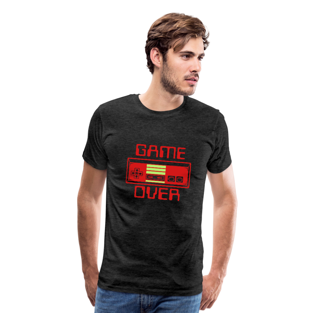 Game Over (Men's Premium T-Shirt) - charcoal gray