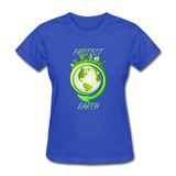 Protect the Earth (Women's T-Shirt) - royal blue