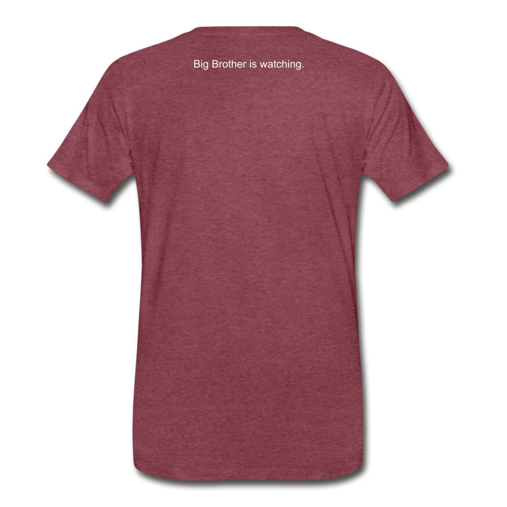 2 + 2 = 5 (Men's Premium T-Shirt) - heather burgundy