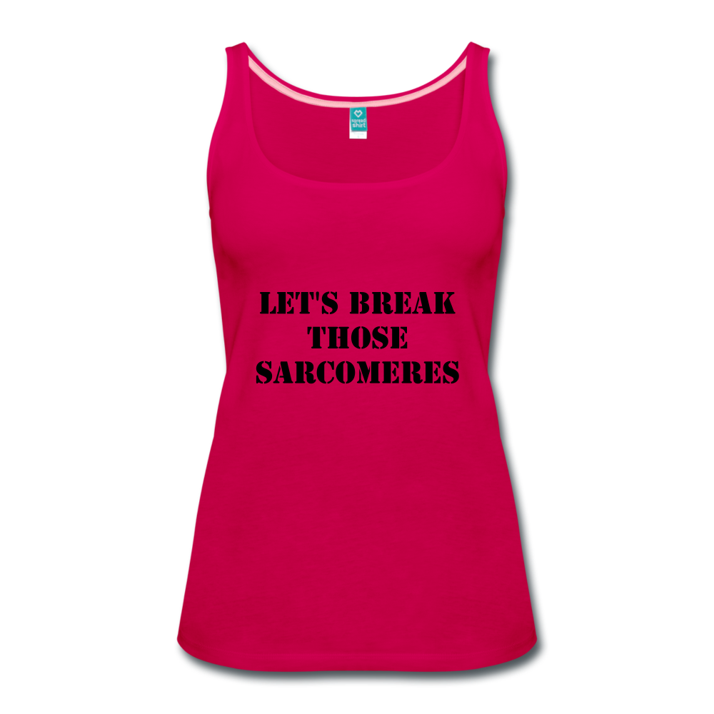 Sarcomeres (Women’s Premium Tank Top) - dark pink
