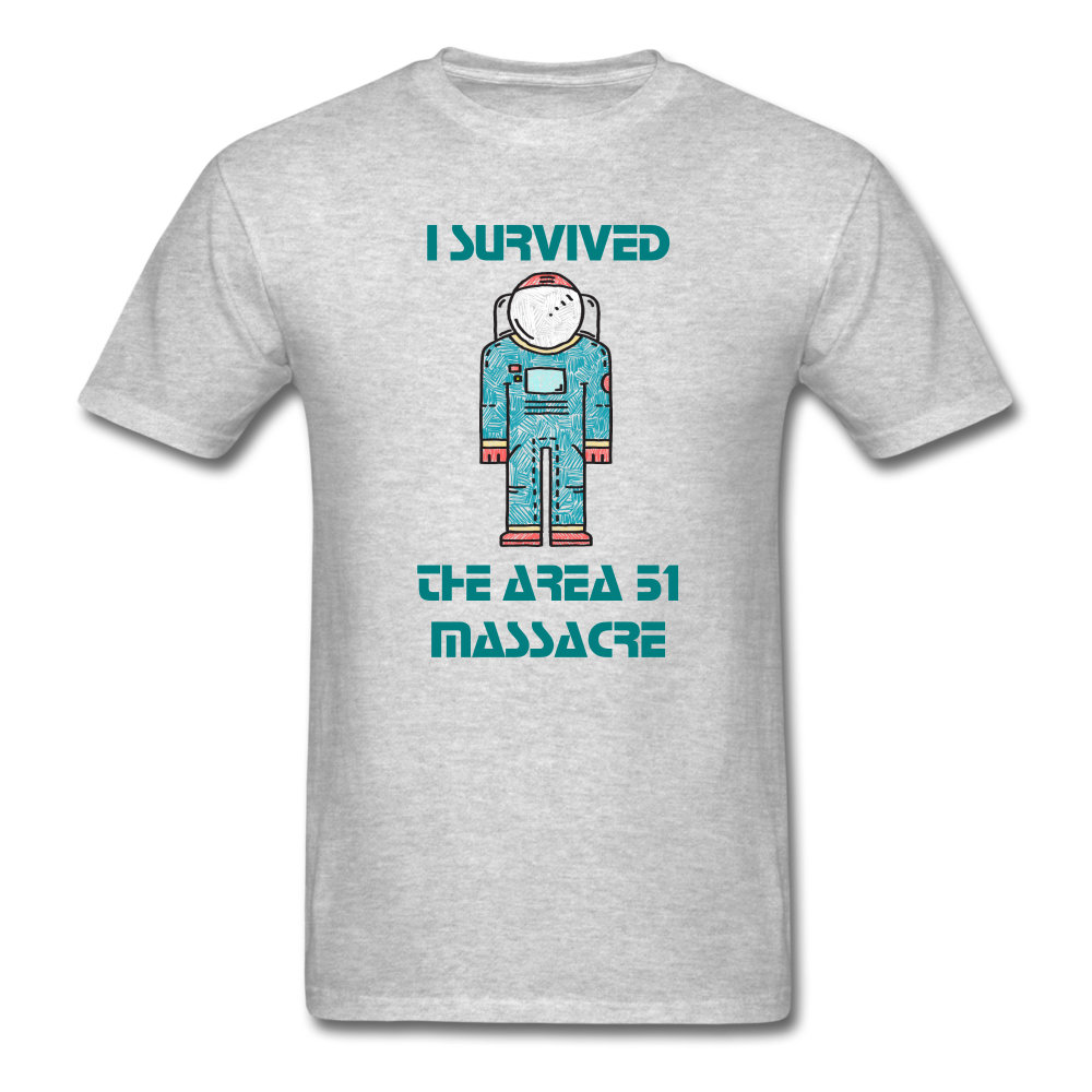 Area 51 Survivor (Men's T-Shirt) - heather gray