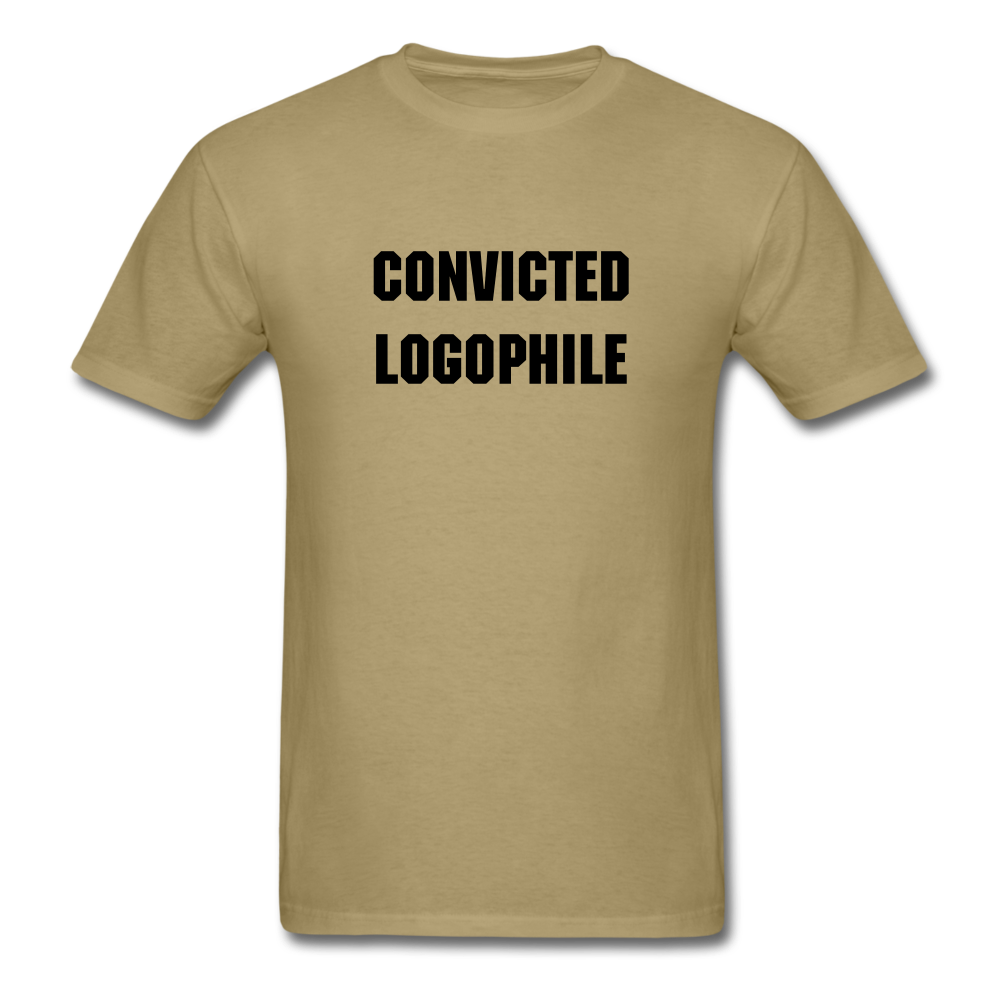 Logophile (Men's T-Shirt) - khaki
