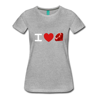 I Heart Ruby (Women’s Premium T-Shirt) - heather gray