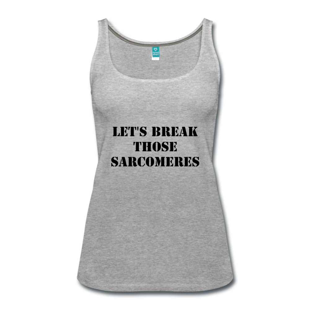 Sarcomeres (Women’s Premium Tank Top) - heather gray